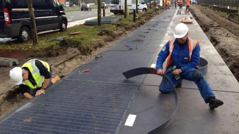 preview afbeelding bij artikel Zonnepanelen in wegen en fietspaden